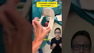 Trocando a Bateria 😱medicina medico enfermagem neurocirurgião ortopedia ortopedista furadeira [upl. by Ocram101]