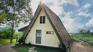 This ECO A Frame Tiny House is Incredibly Cozy Inside [upl. by Novahs]