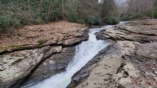 Ohiopyle PA Natural Waterslides  Meadow Run Water Slides [upl. by Fantasia465]