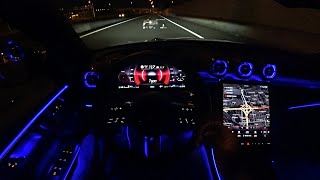 The New Mercedes C Class 2023 NIGHT Test Drive [upl. by Yorel747]