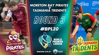 BPL20  Round 3  Moreton Bay Pirates vs Tasmania Tridents [upl. by Fellner866]