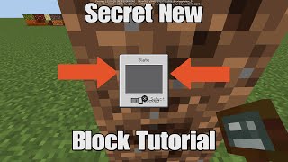 How To Get This SECRET Block In Minecraft [upl. by Birdt]