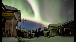 Northern Lights in Pello in Lapland Finland timelapse  Revontulet Pello Lappi Aurora Borealis [upl. by Myrle249]