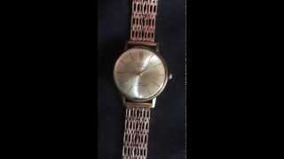 Vintage Russian stamps 14K solid gold Poljot watch 23 Jewels amp rarest solid gold [upl. by Emmett]