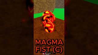 Magma Showcase roblox bloxfrutis bloxfuits magmaawakening akainu fyp [upl. by Letta]