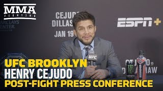 UFC Brooklyn Henry Cejudo PostFight Press Conference  MMA Fighting [upl. by Aekahs]