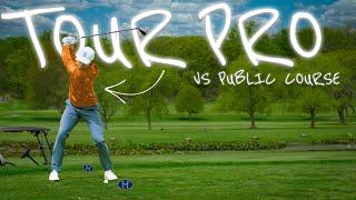 Can a TOUR Pro DESTROY a Public Golf Course [upl. by Ahseina]