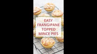 Easy Frangipane Topped Mince Pies Shorts [upl. by Eliason327]