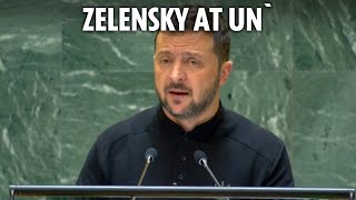 LIVE Volodymyr Zelensky speaks at UN General Assembly [upl. by Ashbey]