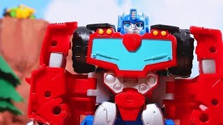 Transformers Para Niños  Rescue Bots Stop Motion 247 🔴 [upl. by Eulalie559]