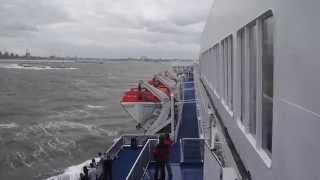 DFDS Seaways NewcastleIJmuiden summer storm [upl. by Donough]