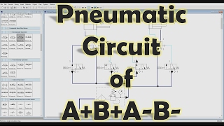 FluidSIM Mechatronics  How to make Pneumatic Circuit of ABAB [upl. by Nahtaneoj]