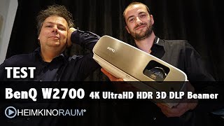 Megatest BENQ W2700 4K UltraHD HDR 3D Beamer  Der neue Überflieger [upl. by Neirual]