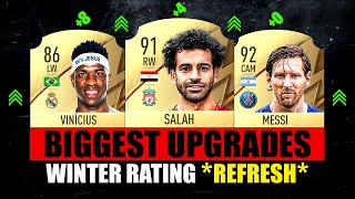 FIFA 22  BIGGEST WINTER UPGRADES 😱🔥 ft Messi Salah Vinicius [upl. by Lynnet]