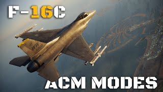 DCS F16 Viper ACM Modes Tutorial [upl. by Marney329]