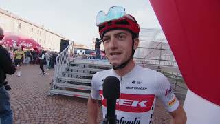 Giulio Ciccone  Interview at the start  Giro dellEmilia 2022 [upl. by Anahir]