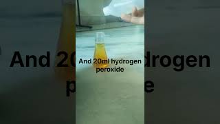 A simple experiment with iodine and hydrogen peroxidesimpleexperimentvlogvibers [upl. by Dunston]