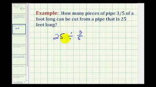 Example 2 Application Involving Fraction Division [upl. by Schifra]