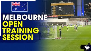 Open Training Session In Melbourne AAMI Park [upl. by Mackintosh503]