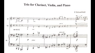 Paul Schoenfield  Trio for Clarinet Violin and Piano Score [upl. by Mccowyn73]