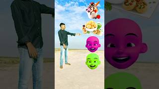 Baby head to icecream golgappe rasgulla vs strobari 😍 funny aditing video 💯 shorts ramdyalmali [upl. by Marciano957]