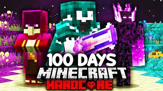 I Survived 100 Days in the Custom END in Minecraft [upl. by Obola207]