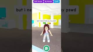 When your friend asks you for your wifi password funny roblox adoptme shorts [upl. by Mechelle166]