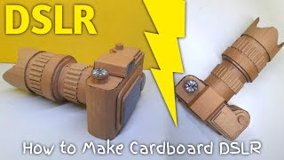 How to make DSLR Camera With Cardboard  Make Cardboard Digital camera [upl. by Larrisa272]