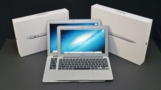 Apple MacBook Air 11quot amp 13quot 2013 Unboxing and Comparison [upl. by Behm]