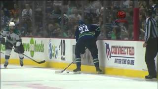 Kevin Bieksa OT Goal Against Sharks Game 5 [upl. by Otina]