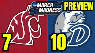 Washington State vs Drake Preview and Best Bet  2024 NCAA Tournament Predictions [upl. by Anselm498]