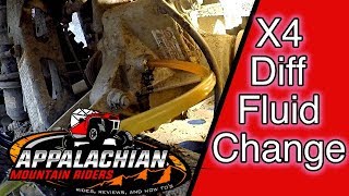 Yamaha Wolverine X4 Service Differentail Fluid Change [upl. by Raynah]