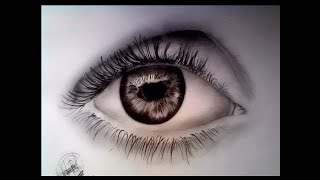 How to draw a realistic eye Step by Step [upl. by Arriek474]