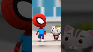 Kittens cat cats spiderman marvel shorts [upl. by Aynot]