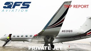 TRIP REPORT  NetJets  Gulfstream G550  Rome CIA to White Plains HPN [upl. by Yuria]