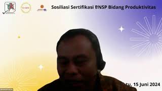 Sosialisasi Sertifikasi BNSP Bidang Produktivitas [upl. by Anilecram]