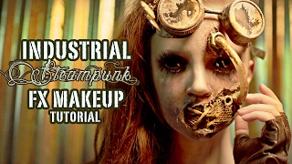 Industrial Steampunk FX Makeup Tutorial  PART 2 APPLICATION [upl. by Heriberto]