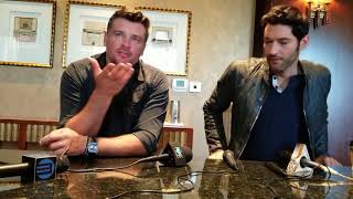 Interview with Tom Welling and Tom Ellis about Lucifer [upl. by Handbook416]