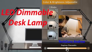 LED Dimmable Desk Lamp [upl. by Noelle]