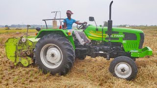 Indo Farm 3048 Di  Kartar Baler  Baling Hay  Indo Farm Tractor price mileage and specifications [upl. by Ecertal]