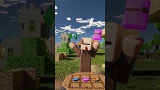 RTX VILLAGER TRADING MINECRAFT meme shorts minecraft [upl. by Traweek]