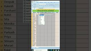 Excel Interview Questions Students Marksheet in Excel shorts computer excel tricks [upl. by Nnaer]