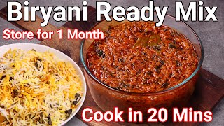 Instant Biriyani Gravy Mix Recipe  Cook Rice Dum Biryani in 20 Mins  Biryani Curry  Store 1 Month [upl. by Neehsuan]