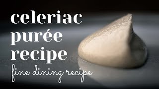 celeriac purée  fine dining recipe roasted in oven [upl. by Eslehc]