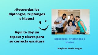 Curso de acentuación ortográfica de diptongos triptongos e hiatos [upl. by Ailesor]