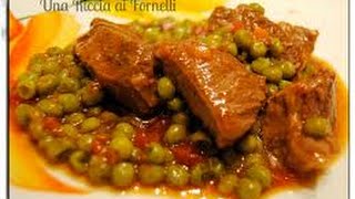 Ricetta veloce spezzatino con piselliQuick recipe [upl. by Charlet107]