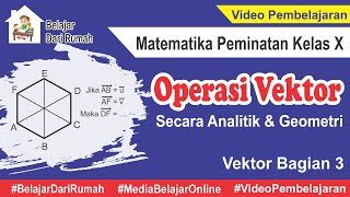 Operasi Vektor Secara Analitik dan Geometri Vektor Bagian 3 Matematika Peminatan Kelas 10 [upl. by Oby]