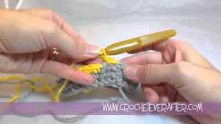 Fair Isle Crochet Tutorial 3 How to do a Clean Color Change In The Round [upl. by Eitak535]