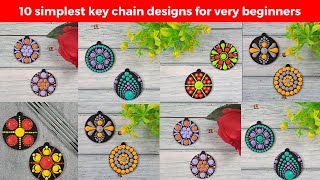 Dot Painting  Dot Art  Dot mandala for beginners  Key Chains  2  2024  ATM Creations [upl. by Alemrac]