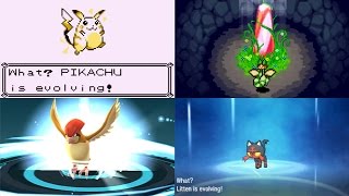 Evolution of Pokémon Evolution Animations 1996  2017 [upl. by Ynoep]